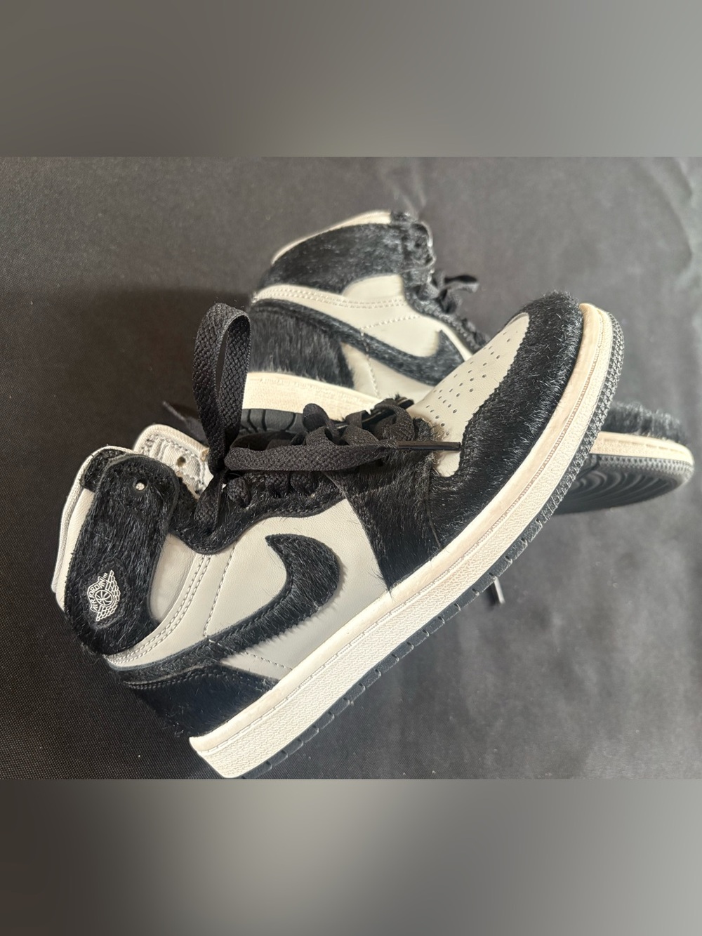 Nike Kids Black and White High-Top Sneakers